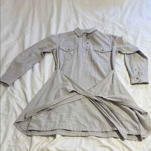 Club Monaco Light Gray Shirt Dress
